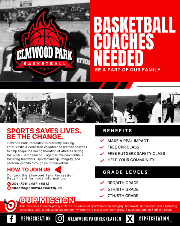 Basketball Coaches Needed flyer