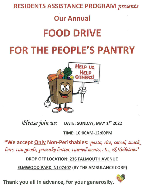 food drive flyer