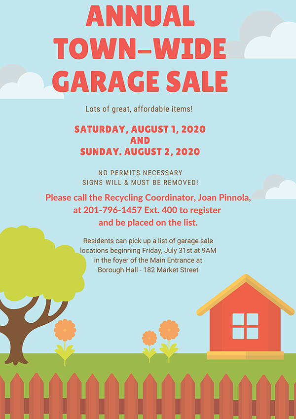 2020 Garage Sale flyer