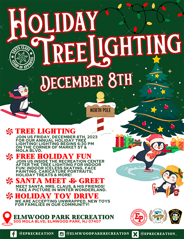 Holiday Tree Lighting 2023 flyer