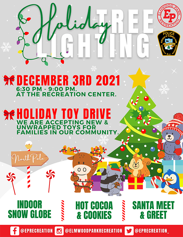 Holiday Tree Lighting flyer