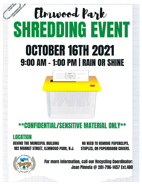 shredding event flyer