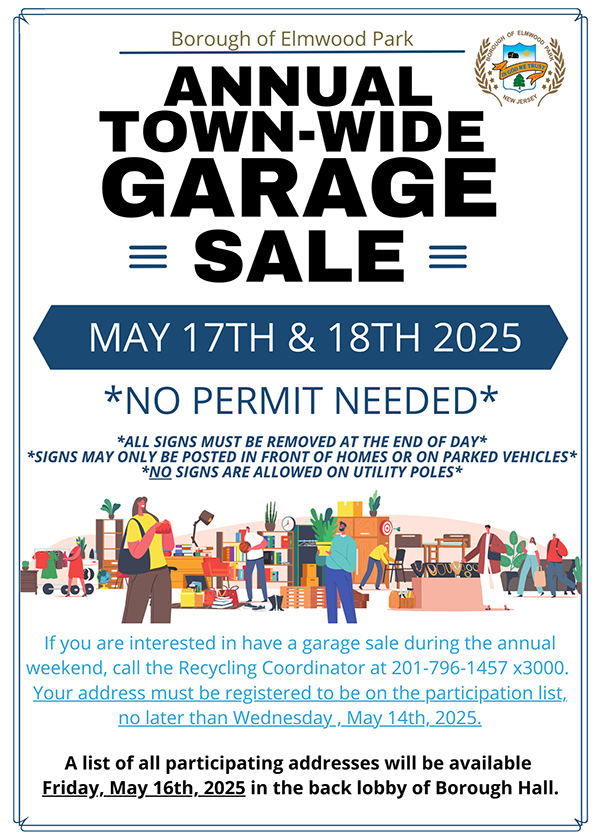 Town-Wide Garage Sale flyer